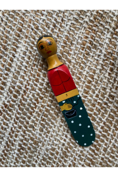 Door Stopper - Haamine in Red & Green with Black bag